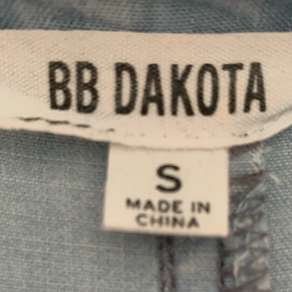 BB Dakota Light Denim Shirt Dress - Picture 5 of 7